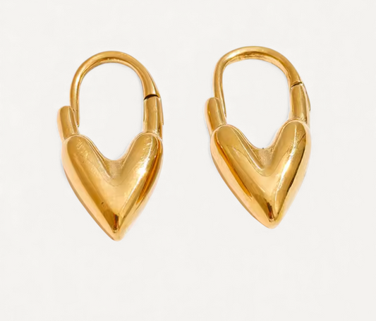 Elemental Heart Lock Earrings