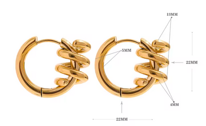 Elemental Knot Mini-hoops